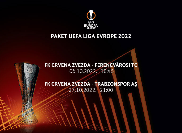 Карте за Paket UEFA Liga Evrope 2022/23, 08.09.2022 на 21:00 у Stadion "Rajko Mitić"